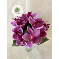 Orchidea csokor x14 krém, lila