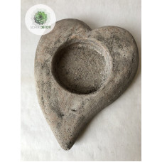 Kaspó kő szív forma 26,5*21*5cm