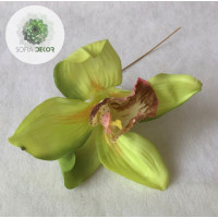 Gumi orchidea fej 12cm (db ár!) CSAK CSOMAGRA RENDELHETŐ!