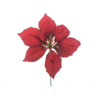 Mikulásvirág 25cm piros