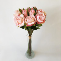 Rózsa kötegelt csokor x13 rózsaszín