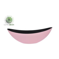 Csónak alakú kaspó műanyag 39*13*13cm rózsaszín