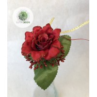 Glitteres rózsa pick 20cm