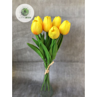 Polifoam tulipán kötegelt csokor x7 35cm  (TÖBB SZÍNBEN!)